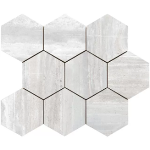 White Hexagon - porcelain tile